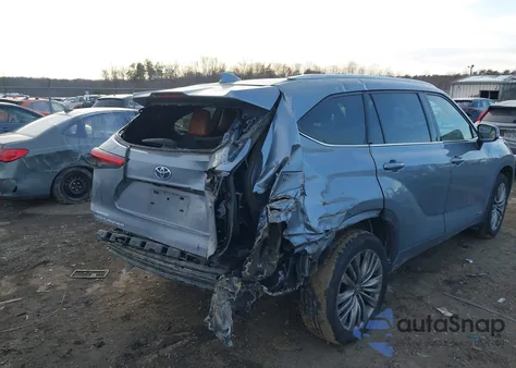 2021 Toyota Highlander Hybrid Platinum z USA, uszkodzony, nr VIN 5TDEBRCH5MS027641